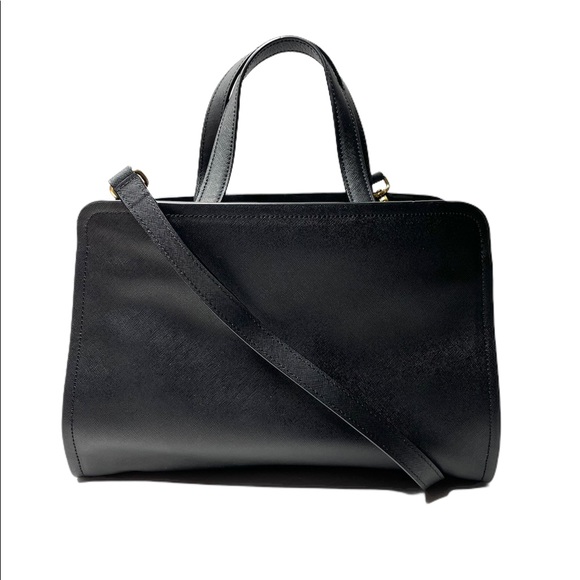 Marc by Marc Jacobs | Luna Saffiano Alaina Satchel Bag in Black - Picture 6 of 10